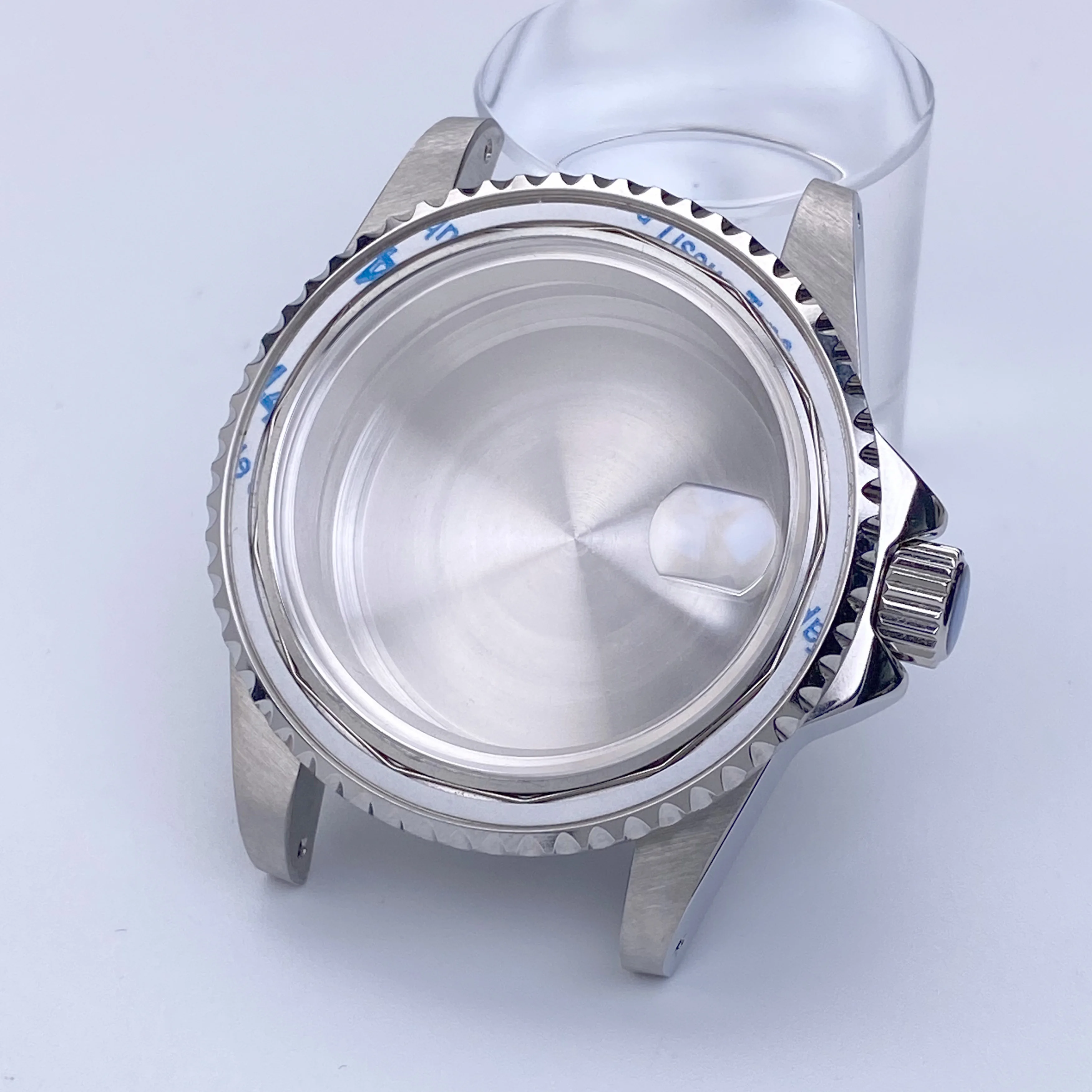 Винтажный корпус NH35, 39,5 мм, серебристый, нержавеющая сталь, сапфировое стекло, 120 кликов, безель, подходит для NH35, NH34, NH36, механизм 28,5 мм, циферблат даты