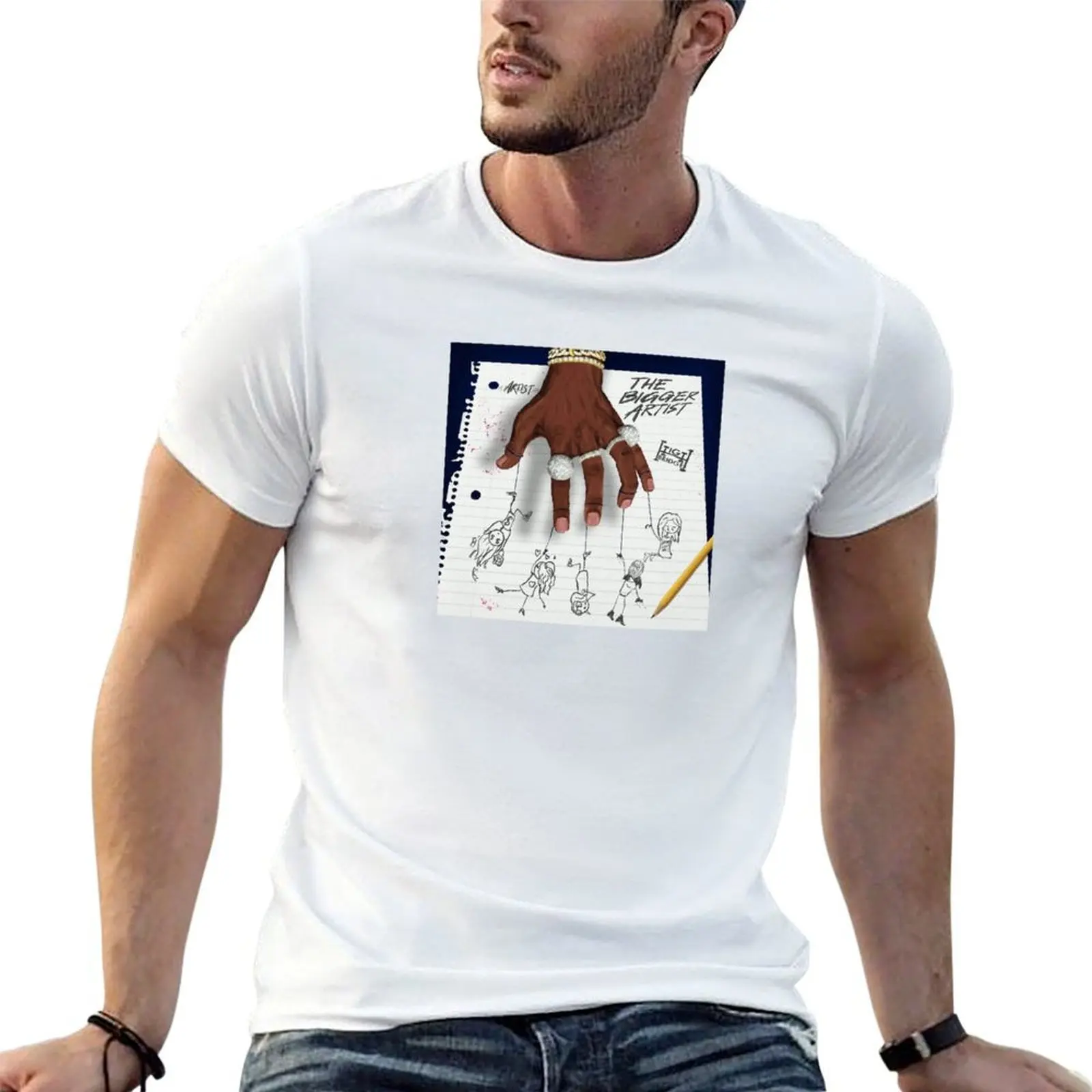 

The Bigger Artist T-Shirt cotton tshirt 100% t shirt custom print T-Shirt