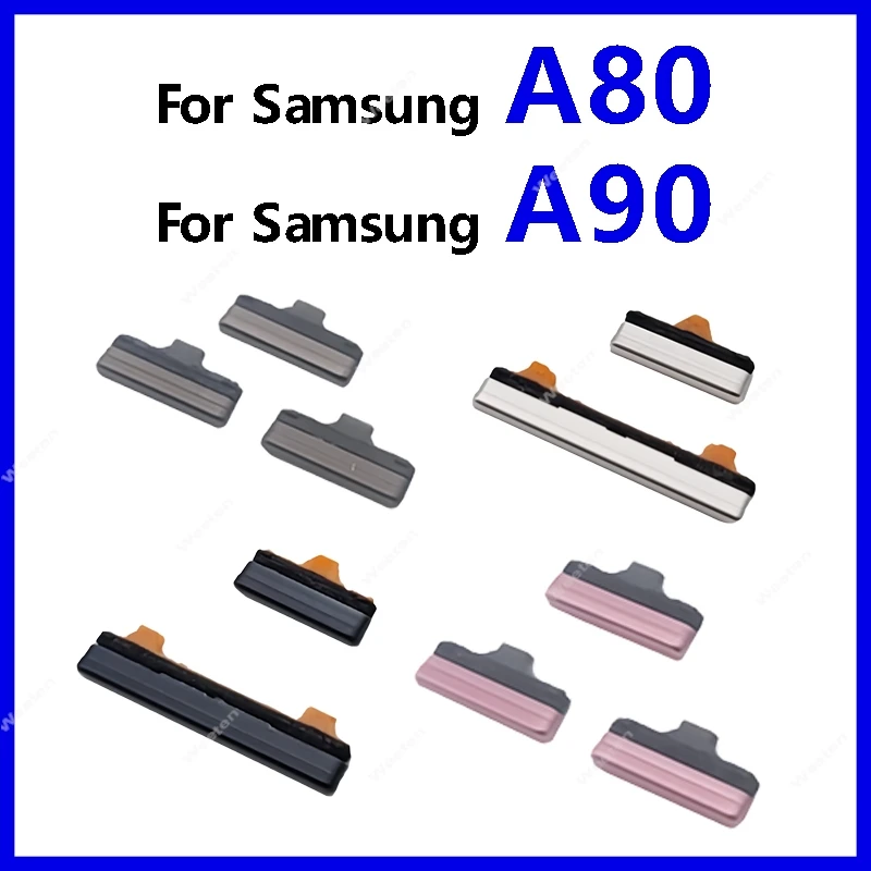 1PCS Power button Volume button For Samsung Galaxy A80 A90 A8050 A9080 5G On/Off Power Screen lock button Side key Repair Parts