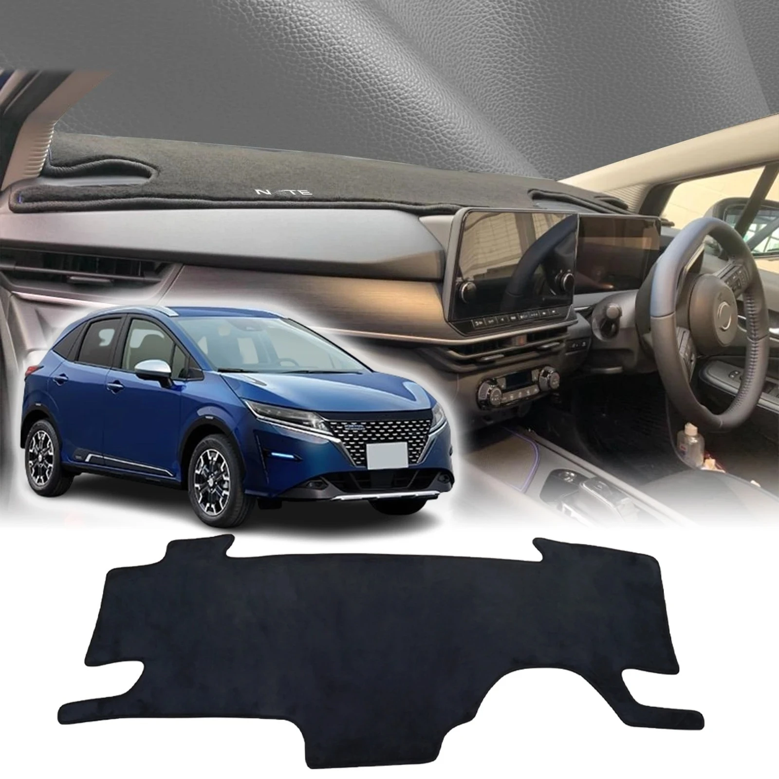 fit for Nissan Note E13 E-power 2021 2022-2024 Dashmat DashMat Sunshade Dashboard Cover Pad Protective Carpet Car Accessories
