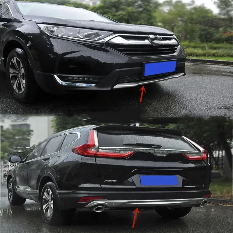 

For Honda CR-V 2017-2021 stainless steel Before and after Bumper protection board collision avoidance protection car accessories