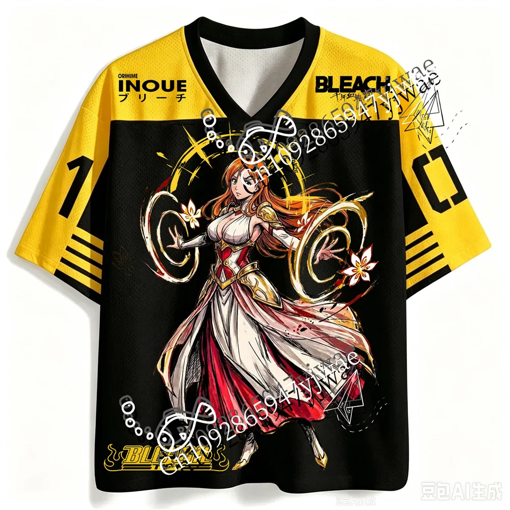 BLEACH: Tausendjähriger Blutkrieg Ichigo Rukia 3D-Grafik Bedrucktes Jersey Anime Fan T-Shirt Schnelltrocknendes Sommer-Herren-T-Shirt – Detail 6