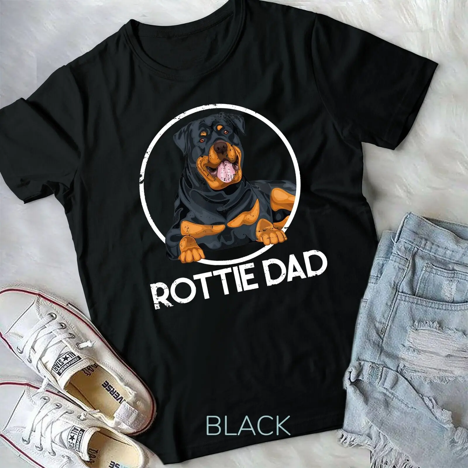 Rottie Dad Rottweiler Unisex T-shirt