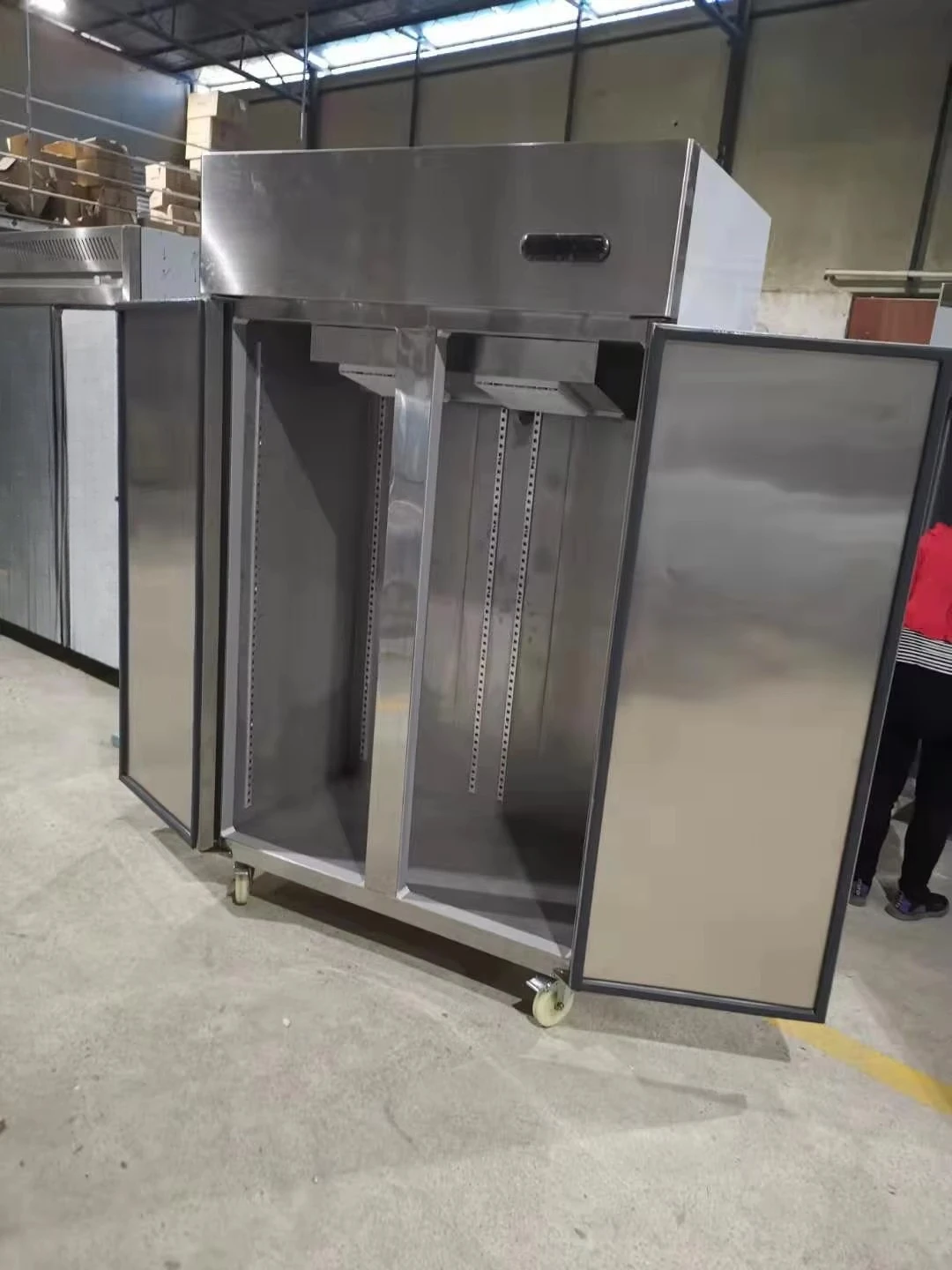 Commercial Restaurant Double 2 Door Kintche Vertical Stainless Steel Fridge,congelatre Frigerators Equipment Vertical Freezers
