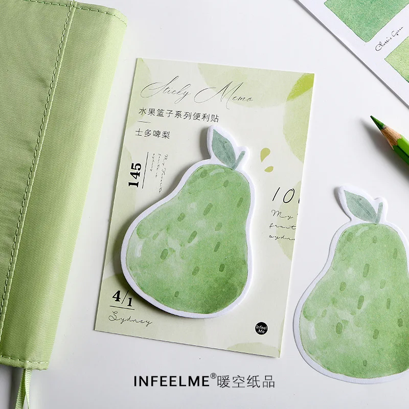 30 ورقة سلة الفاكهة سلسلة رسالة ملاحظات N مرات ملاحظات آخر 4 خيارات القرطاسية مذكرة لاصقة ملاحظات الراحة المدرسة