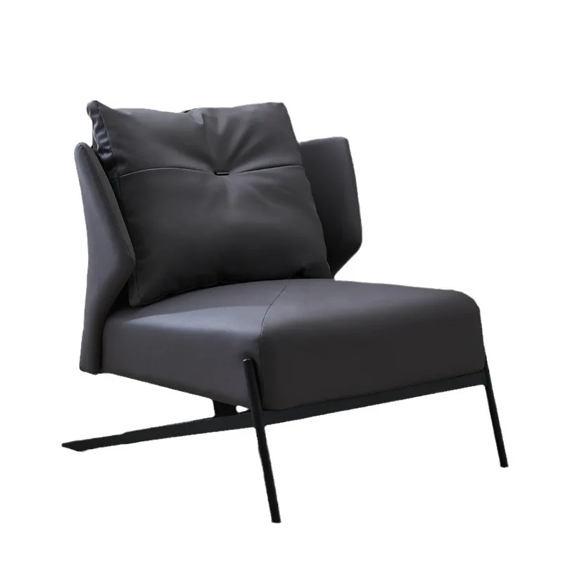 

Sofa Chair Single Designer Italian Light Luxury Living Room Balcony Sofa Chair Office Rest Area Reception Leisure Chair