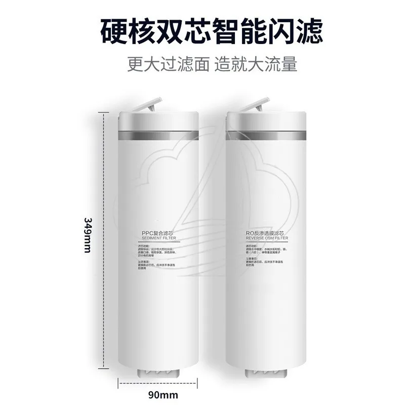 600G RO Membrane Filter Reverse Osmosis Dual Water Outlet Direct Drinking Long Lasting Purifier