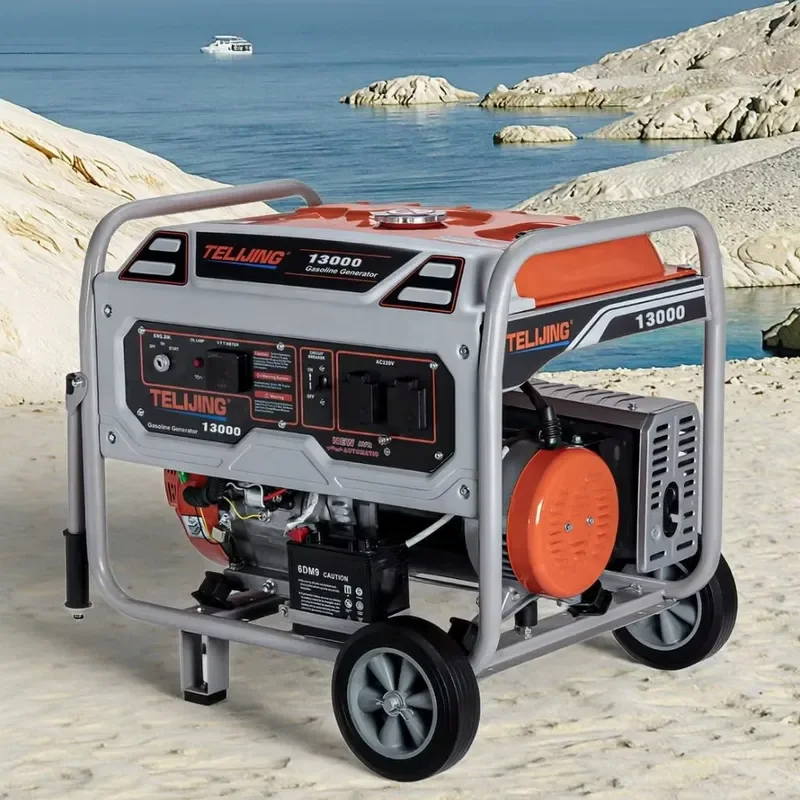 OHV Single Cylinder 10Kva Generator 120v/230v Portable Automatic Start Control AC Output Recoil Electrical