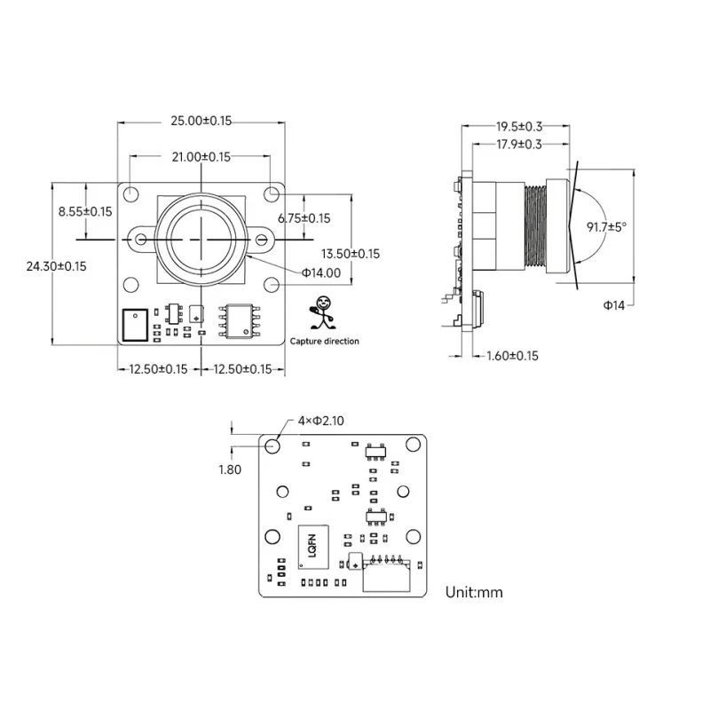 

SKU-31824 Waveshare IMX335 5MP USB Camera (C), 2K Video Recording, Better Sensitivity In Low-Light Condition, Wide Dynamic Range