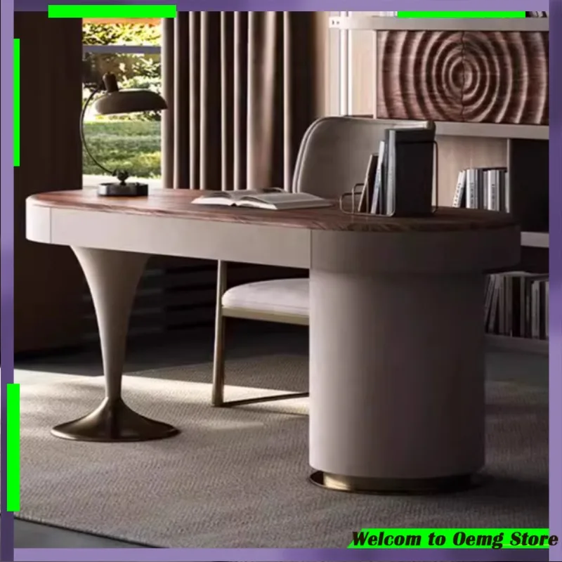 Modern European Floor Standing Office Desk Luxury Design Escritorios De Ordenador Upgrade Your Home Office Aesthetic Furniture