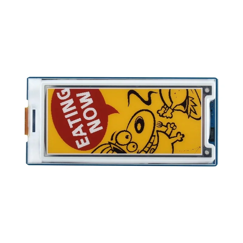 3inch E-Paper Module (G), 400 × 168, Red/Yellow/Black/White Low Power, Wide Viewing Angle, Paper-Like Effect
