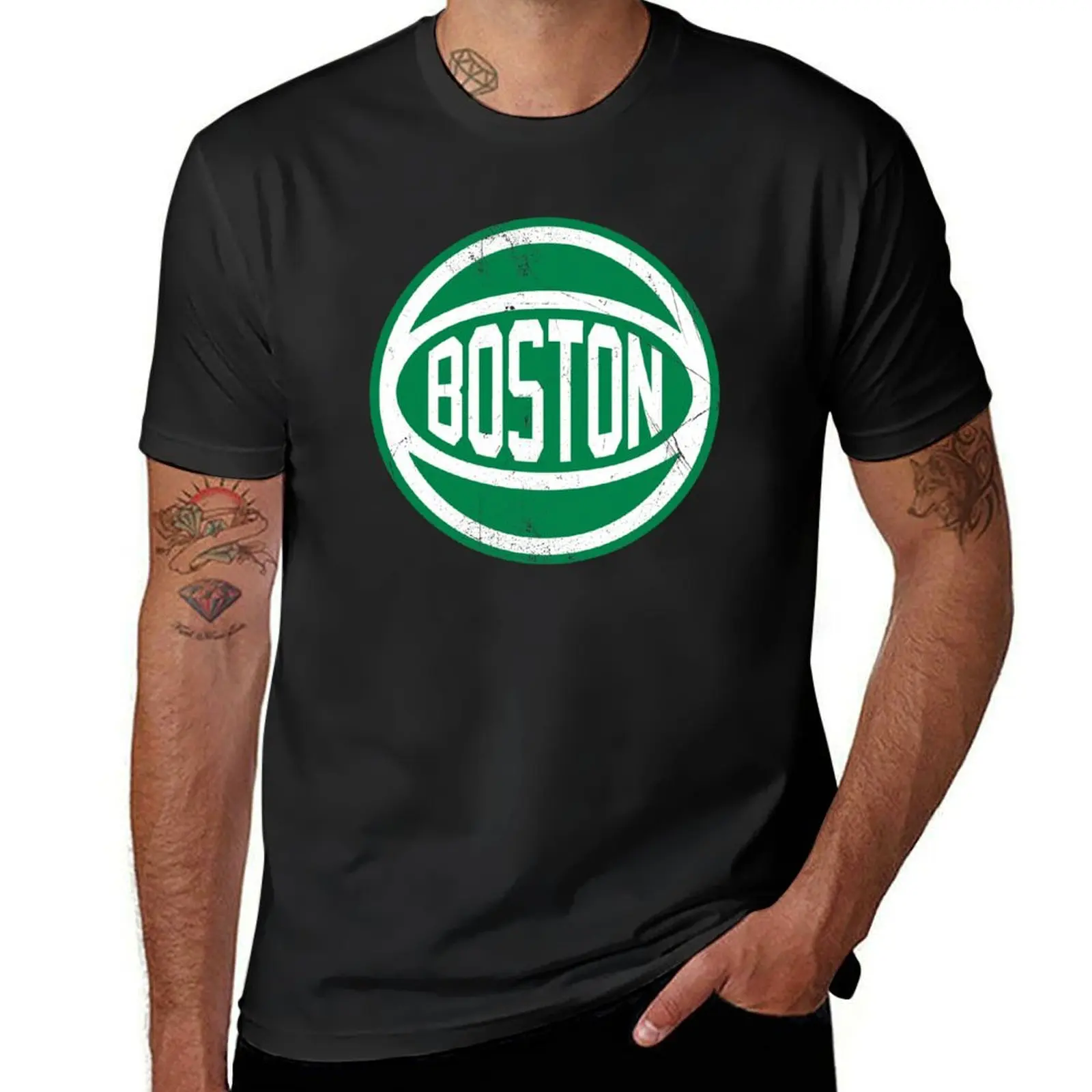 Boston retro Ball 2 T-Shirt for a boy plus size tops plain customizeds men clothing