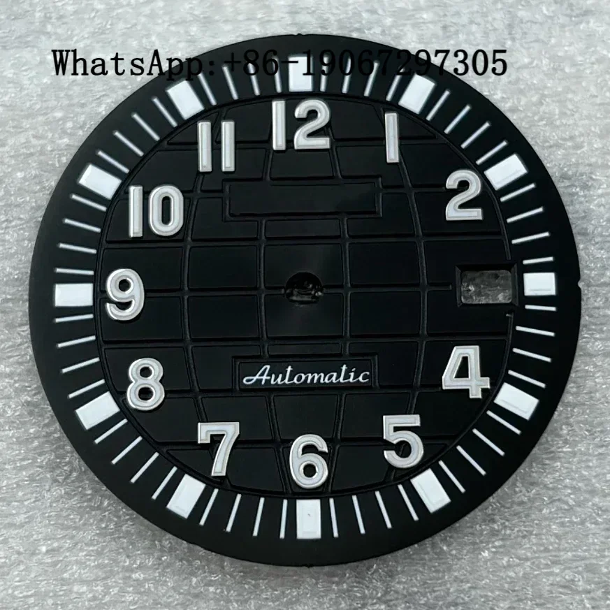 2025 new Classic Grenade Texture Watch Dial Suitable for NH35/36 Automatic Movement Green Lume Durable Sports Diving Mod parts