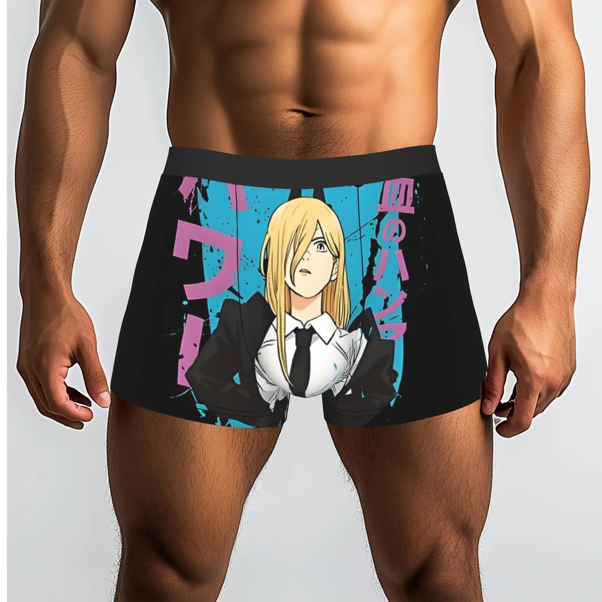 Power Bandai Chainsaw Man Underpants Breathbale Panties Men's Underwear Comfortable Shorts Boxer Briefs
