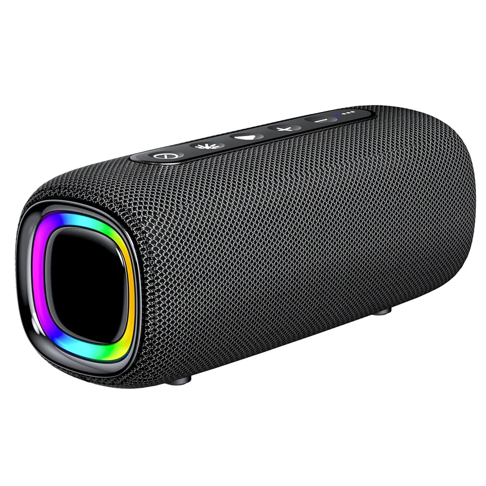 Rockmia EBS-608 20W 4000mAh Wireless Speaker Bluetooth 5.1 With RGB Light   Outdoor Portable Waterproof Stereo Muisc  Boombox