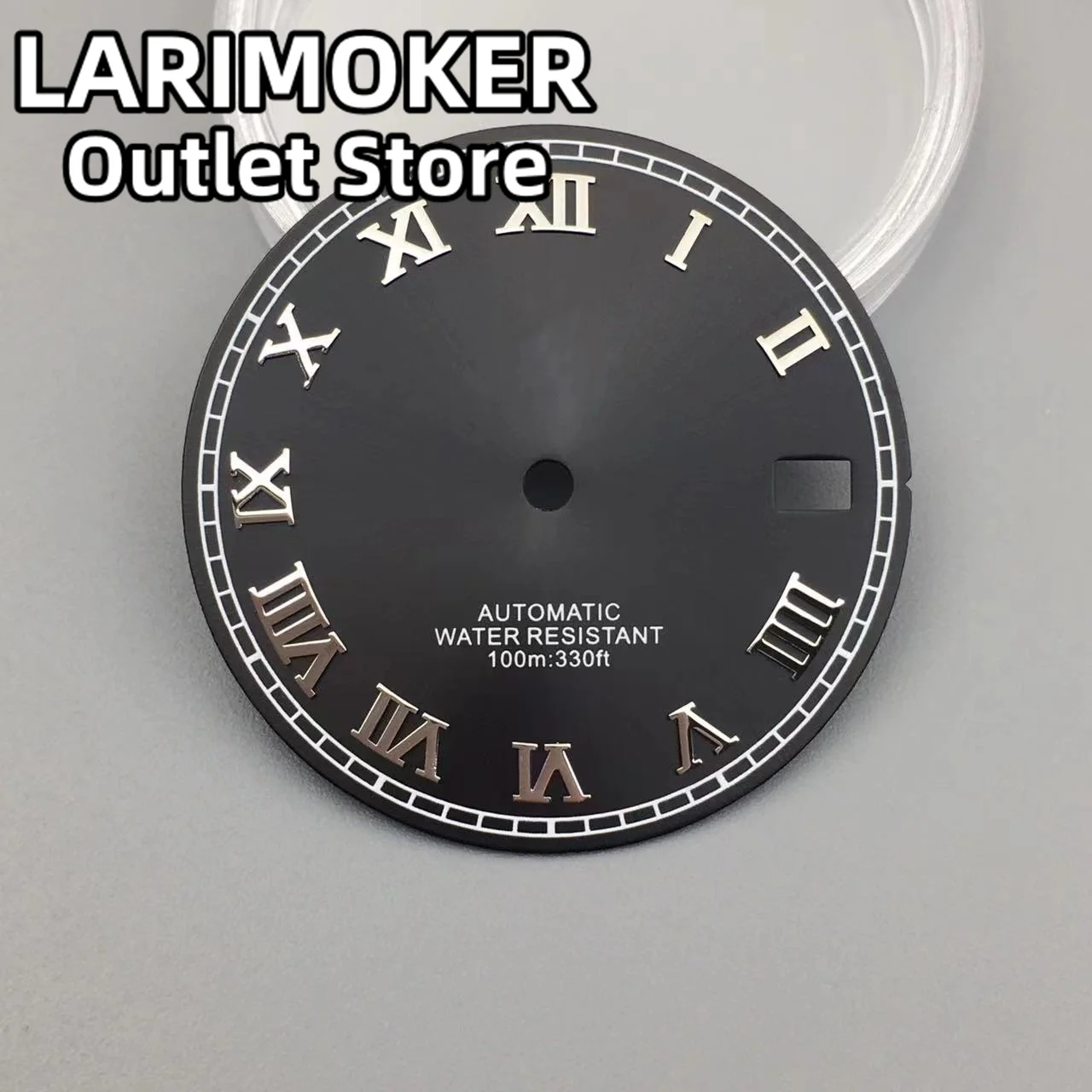 LARIMOKER  29mm 3 o 'clock Crown Black White Blue Pink Brown Dial Green Luminous suitable for NH35 movement