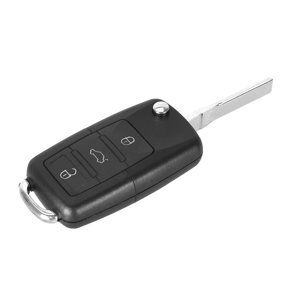 DANDKEY 2/3/4 BTN Remote Foliding Car Key Case For Volkswagen VW Golf Passat Polo Jetta Touran Bora Sharan Transporter Key Shell