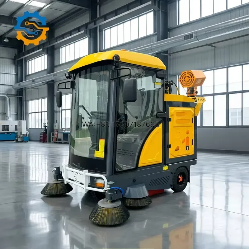 Wmwmnu for ROD Compact Municipal Road Street Sweeping with Spray Cannon Dust Suppression for City Urban Outdoor