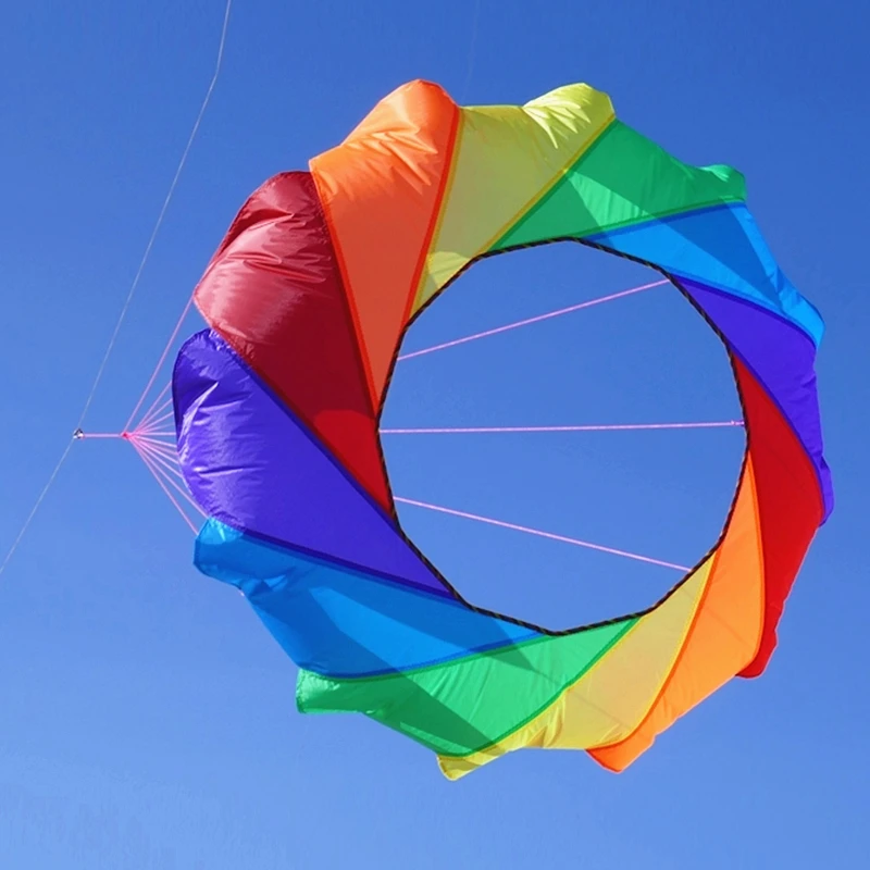 Anneau de cerf-volant de 2m, pendentif volant, chaussettes à vent, usine de cerf-volant, accessoires de cerf-volant de parachute, bijoux en lin pour cerf-volant, jeux de plein air