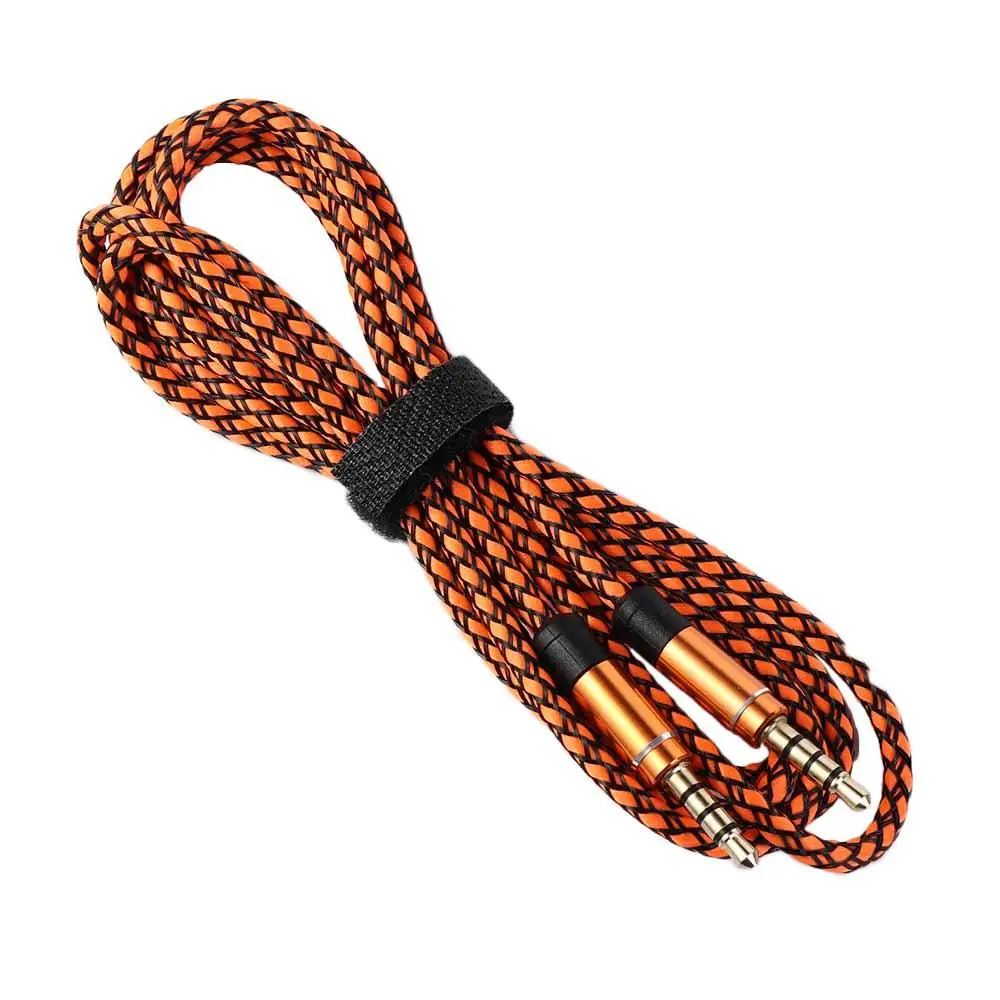 

Mounted Auxiliary Line Male To Male Nylon Weaving 3.5mm Audio Cable Headphone Extension Cord Car AUX Cable Audio Adapter Cord
