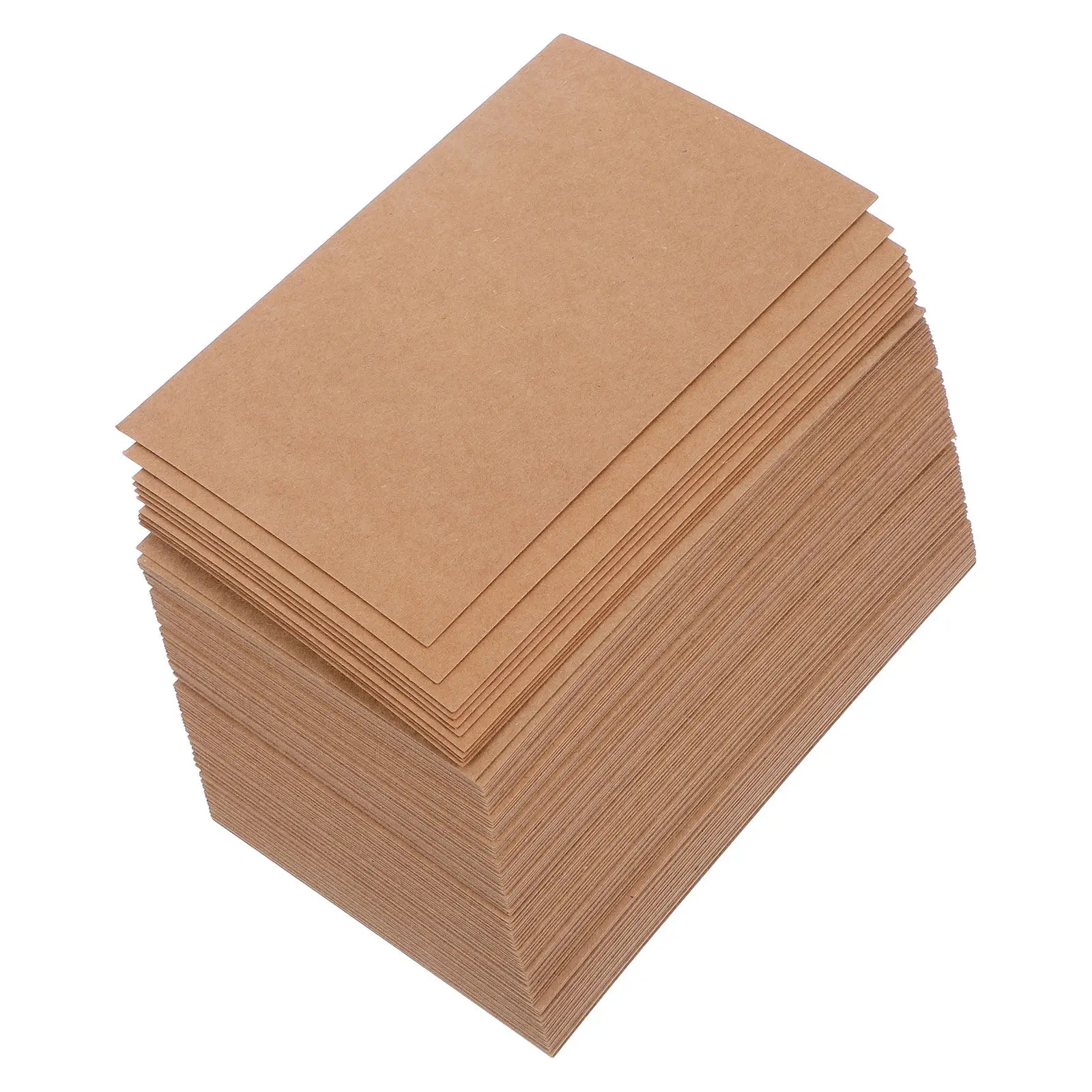 

100Pcs Brown Kraft Blank Postcards Greeting Cards DIY Memo Cards for Scrapbooking Journaling Gift Tags Personalized Messages