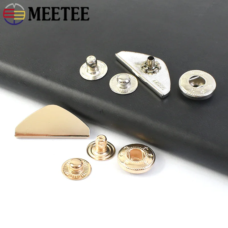 5/10/20Pcs Fashion Metal Snap Buttons Down Coat Decorative Button Sewing Botones Outerwear Overcoat Fasteners Press Stud Buckle