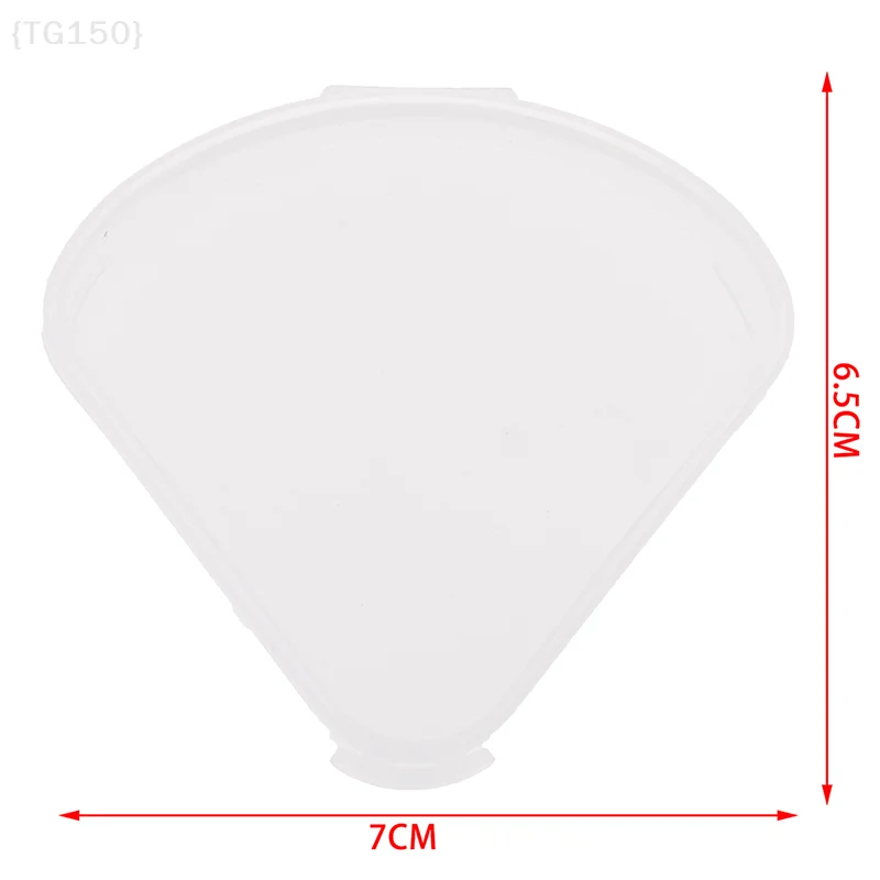 Estuche de almacenamiento de esponja triangular portátil, bolsa de cosméticos transparente para organización de esponjas de maquillaje, 1 Uds.