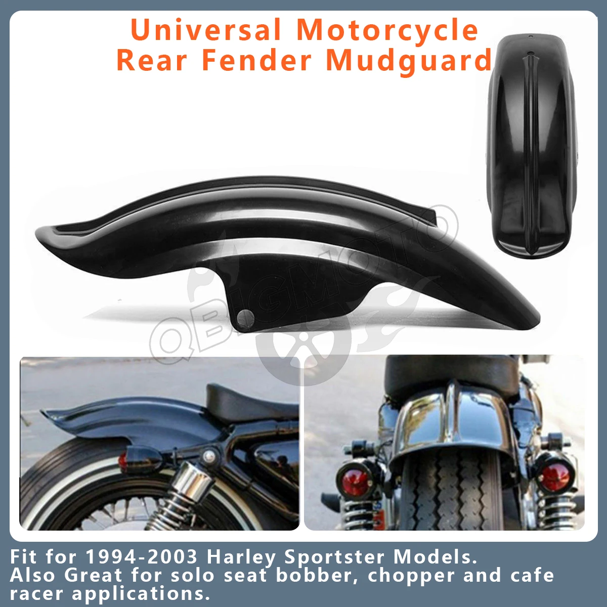 

Universal Motorcycle Rear Fender Mudguard Short Mud Guard For Harley Sportster Bobber Chopper Cafe Racer 883 1200 48 Accessories
