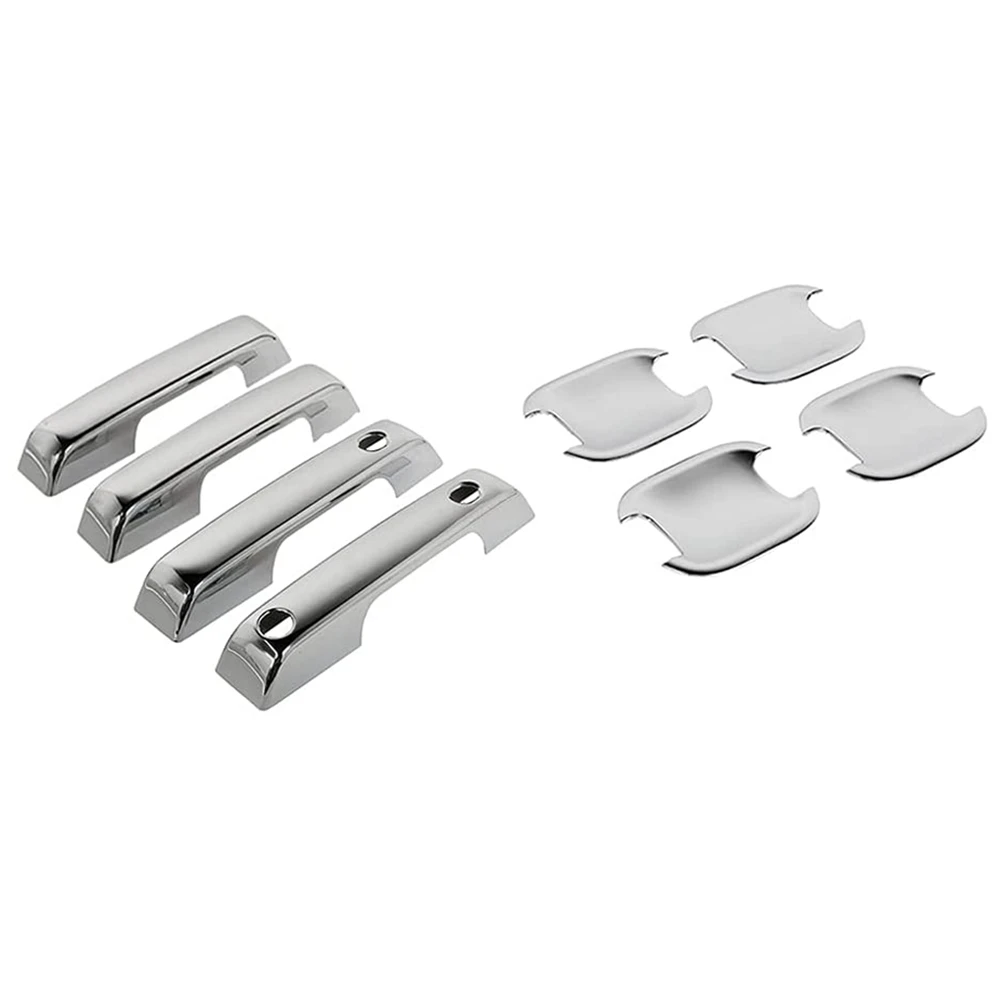 

For Ford F-150 F150 2021 2022 Car Chrome Side Front Door Handle Bowl Cover Trim Decorative Exterior Accessories,