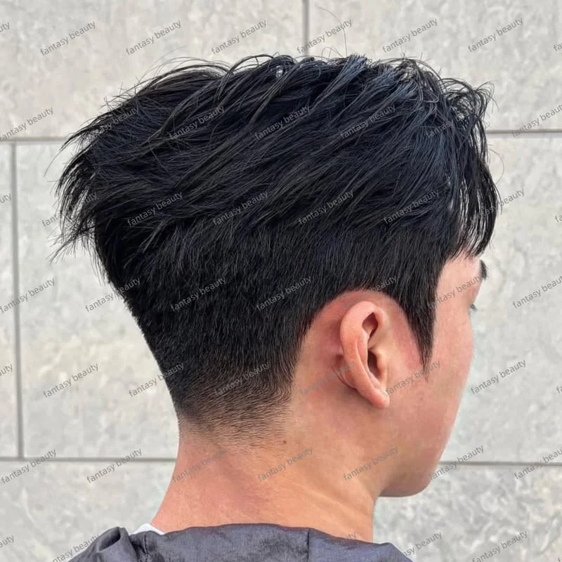 

Удобный мужской парик Bond Mono & Pu Front Back, мужские волосы, натуральные волосы, 100% человеческие волосы для мужчин, парик для мужчин, естественная линия волос