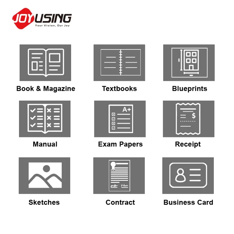 Joyusing V160 Pro Laser de alta clareza 16,0 MP com foco automático A3 Book Scanner