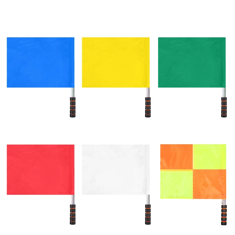 1PC Command Signal Flag Soccer Competition Referee Special Border Flag Rugby Hockey Football Training Flag