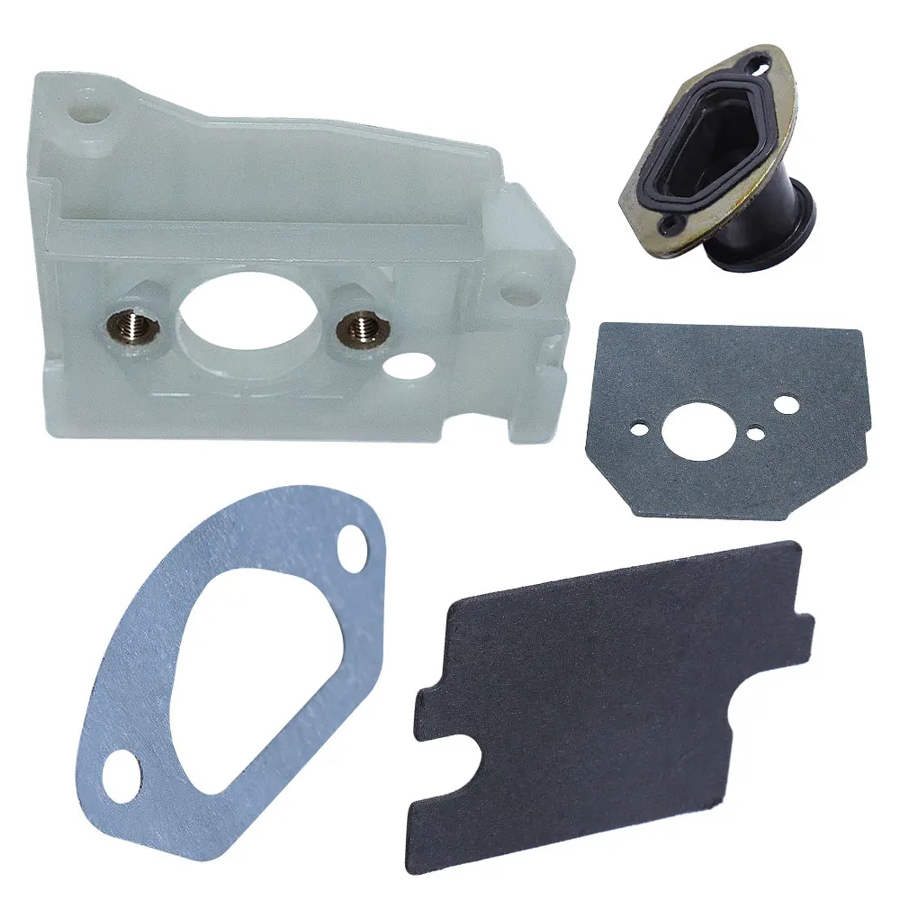 Carburetor Bracket Spacer Inner Guide Gaskets Kit For Chinese Chainsaw 4500 5200 5800 45CC 52CC 58CC Garden Tool Parts