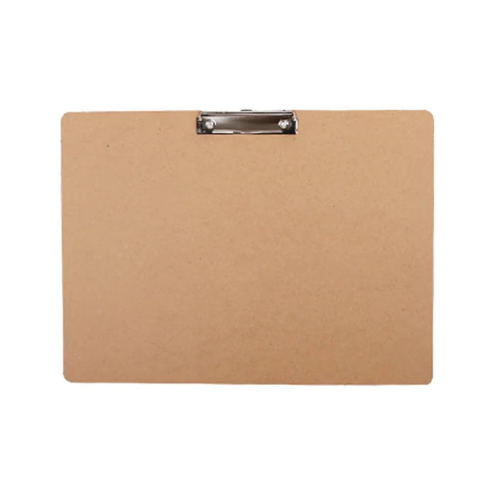 Binder Clips Wood Clipboard Horizontal Cardboard Bamboo Wooden Writing Office A3