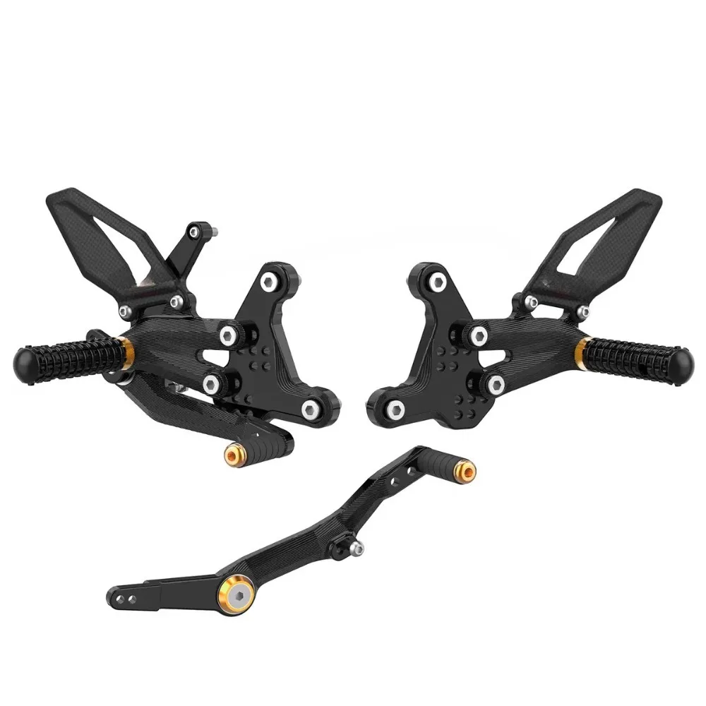 MOTO TRON for ZXMOTO 820RR Street Competitive Style Raised Foot Pedal Upgraded with Carbon Fiber Protective Sheet Pair