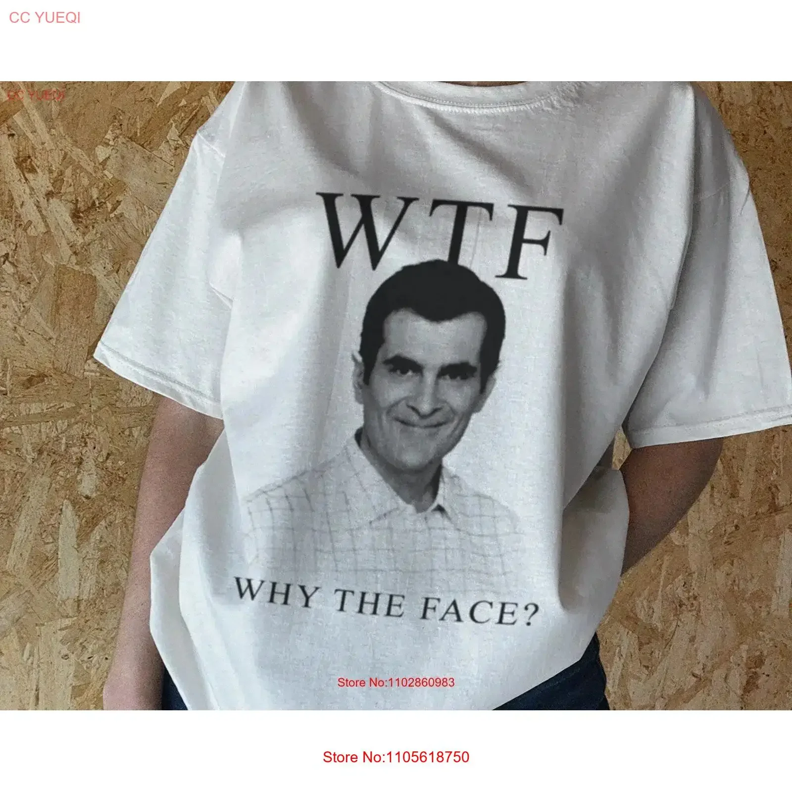 Phil Dunphy T Shirt Why The Face TV show funny 90's retro vintage vintage Washed Slightly Casual fashion Comfortable Versatile