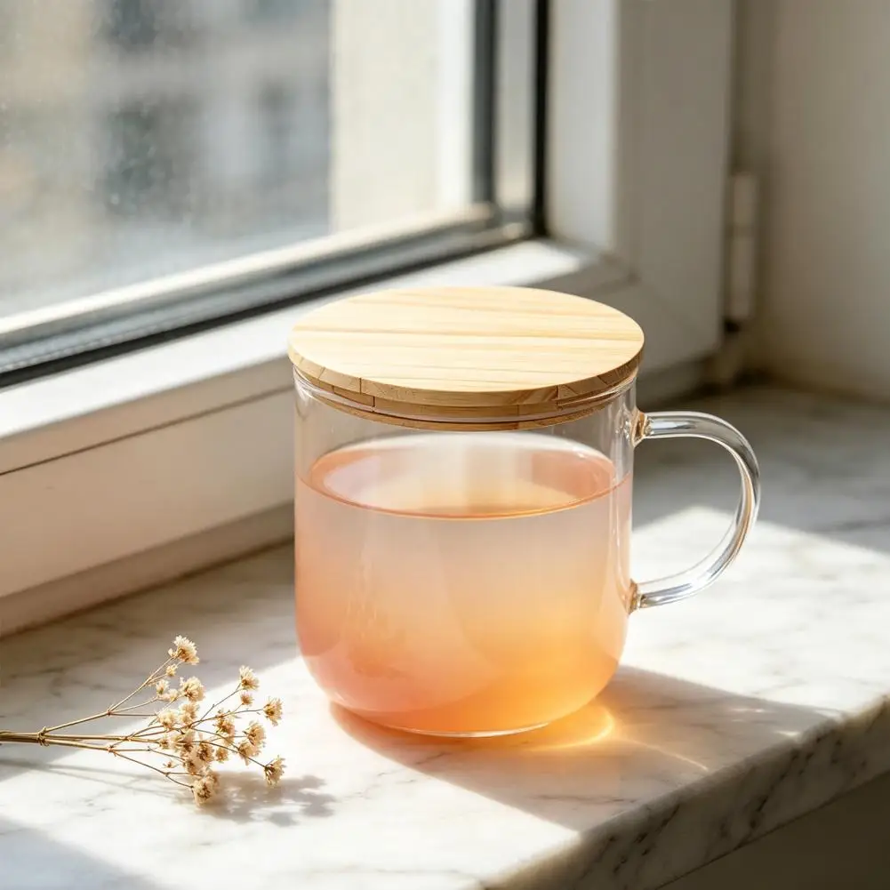 Leak Proof Lid Round Bamboo Lid for Glass Jars Airtight Wooden Canister Cover Food-grade Leak-proof Reusable Tea Tin Sealing