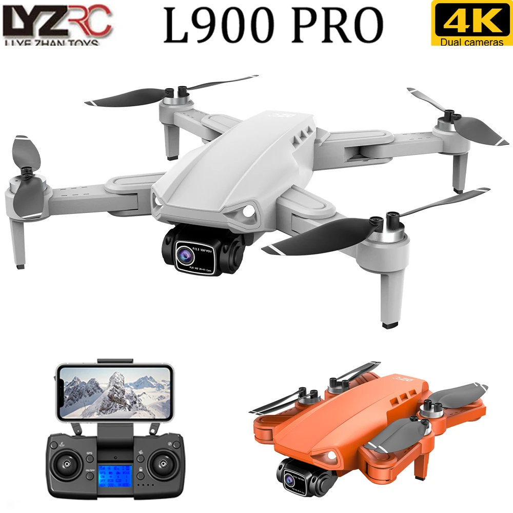 L900 Pro GPS Drone 4K Professional HD Dual Camera 5G Wifi Photography Brushless Foldable Quadcopter RC Distance 1.2KM Dron Toy