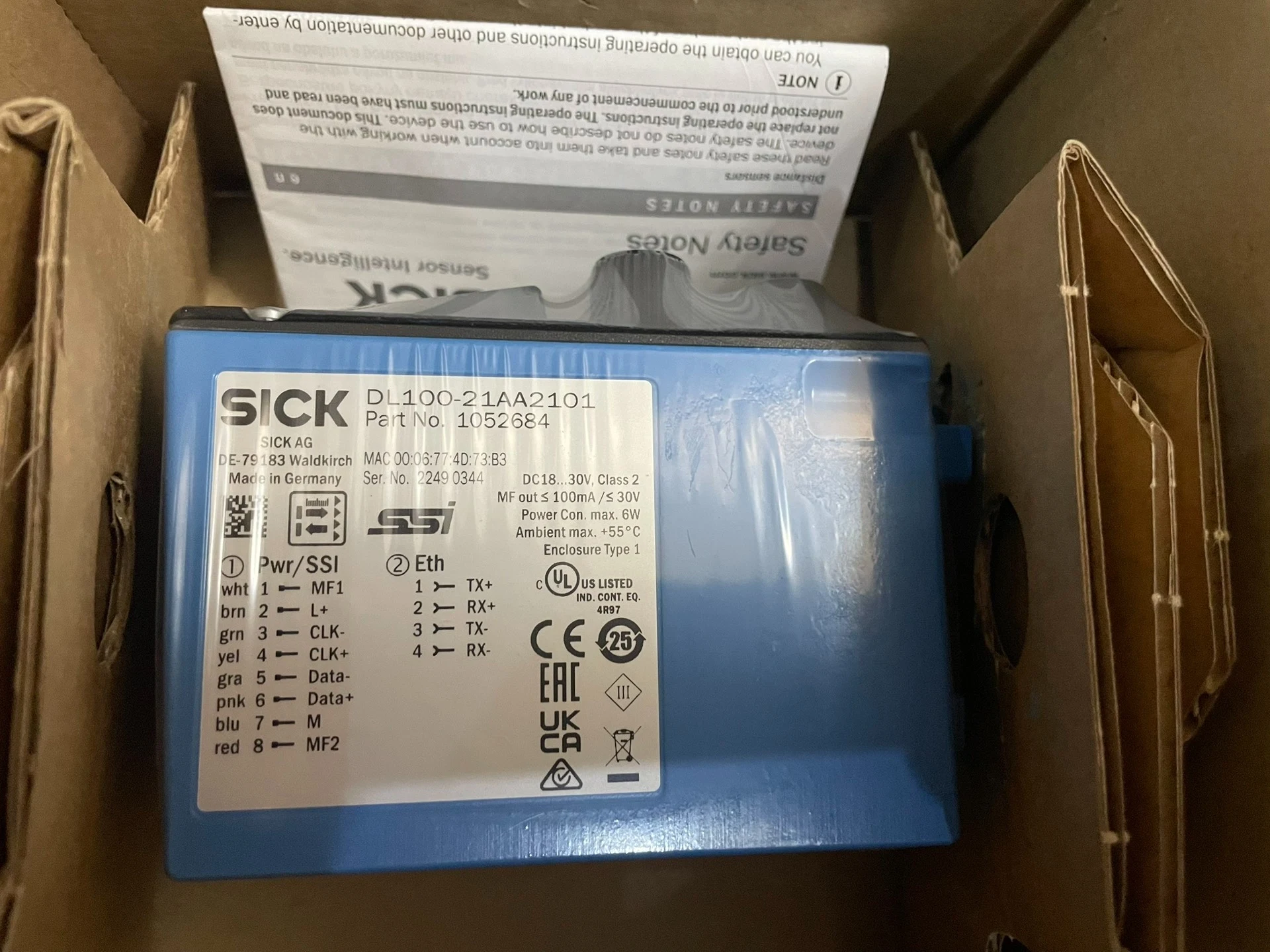 DL100-21AA2101, Germany's New Original Imported Sigg Long-distance Laser