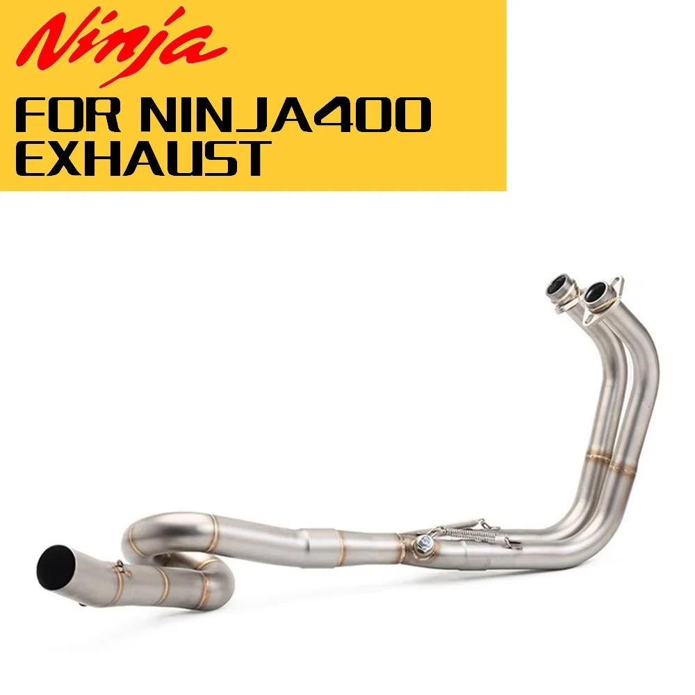

Motorcycle exhaust pipe exhaust front connecting pipe For Kawasaki ninja400 2017-2022