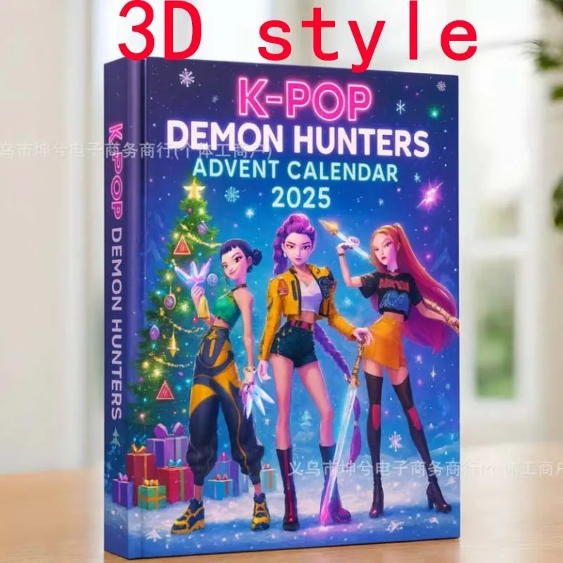 

Новый рождественский Kpop Demon Hunting 24 шт., адвент-календарь, коробки-сюрпризы для Хэллоуина, загадочная коробка, сюрприз, рождественские подарки, игрушки
