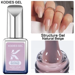 KODIES GEL Rubber Base Gel Polish Natural Beige Nude French Nail Strengthener Camouflage Base Coat Structure Manicure Nail Art