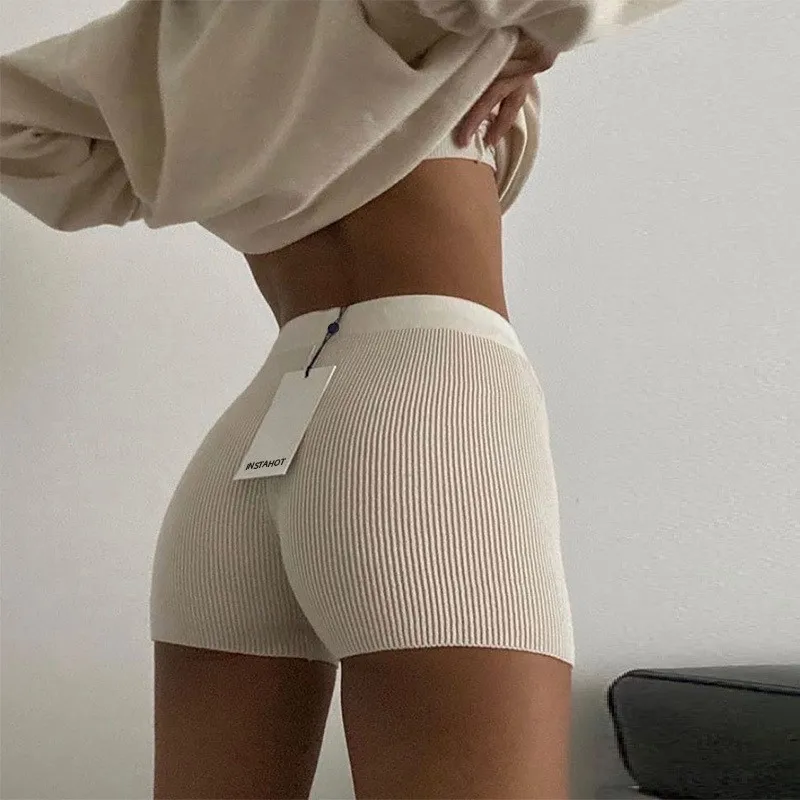 

3 Pieces Women's Sports Shorts Summer Booty Stretchy Sexy Women's Spandex Training Gym Shorts Mini Skinny Gym Shorts