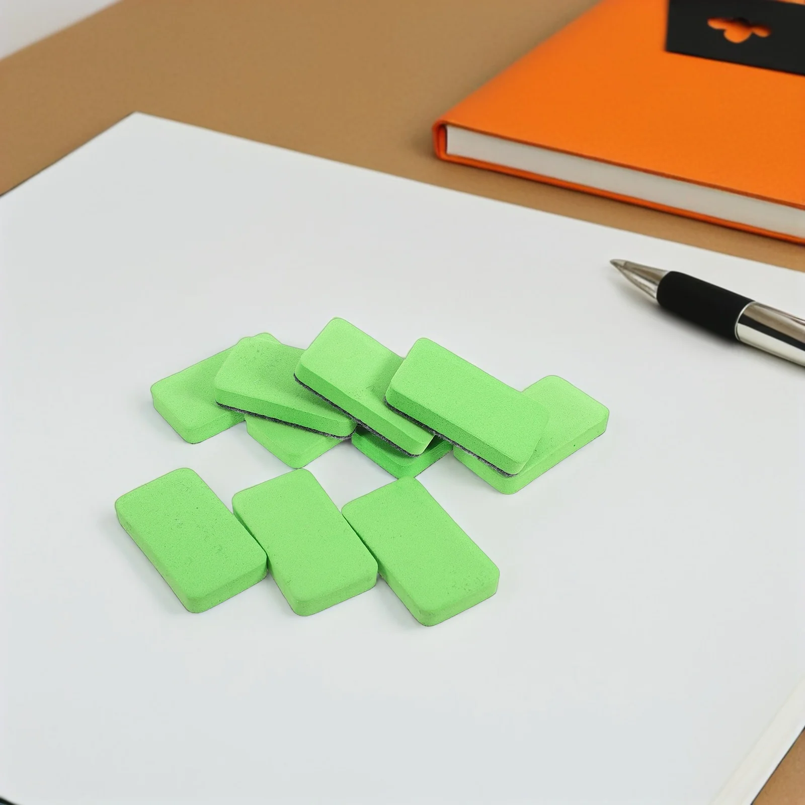 

100pcs Whiteboard Eraser Small Mini Dry Felt Cleaner Compact Lightweight Reusable Chalkboard Erasers for Office Classroom Home