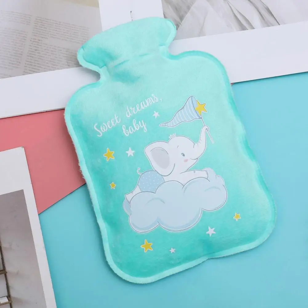 Hot Water Bag Cute Hand Warmer Heat Warm Cartoon Hot Water Bottle Water Filling Keeping Coldproof Small Soft Reusable