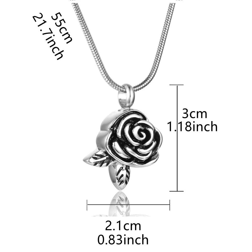 Cremation Jewelry for Ashes for Human Keepsake Stainless Steel Memorial Pendant Cremation Urn Necklace for Human Ashes