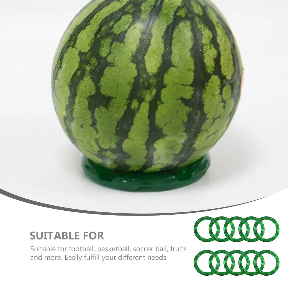 

10 Pcs Fruit Holder Watermelon Display Ring Stall Circle St Plastic Supermarket Fruits Ring Base Round ganizer Durability Style