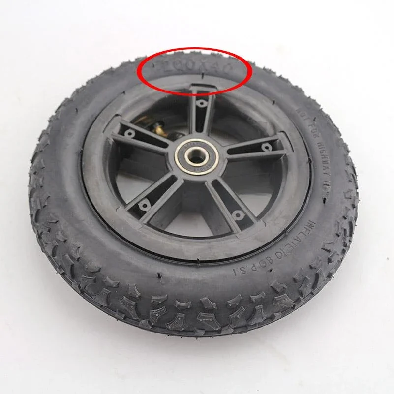 8 Inch  Wheel Plastic Rim Outer Tyre Inner Tube for Folding Bicycle Scooter Car Mini Motorcycle Baby's Car Accessories 200x40