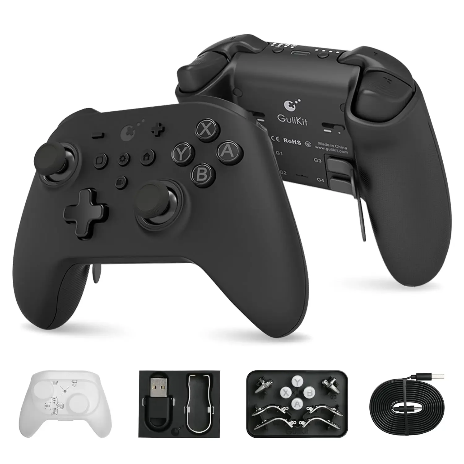 GuliKit KK3 MAX Bluetooth Gamepad NS39 Wireless GameController Hall Joystick for Nintendo Switch NS OLED PC MacOS IOS Steam Deck