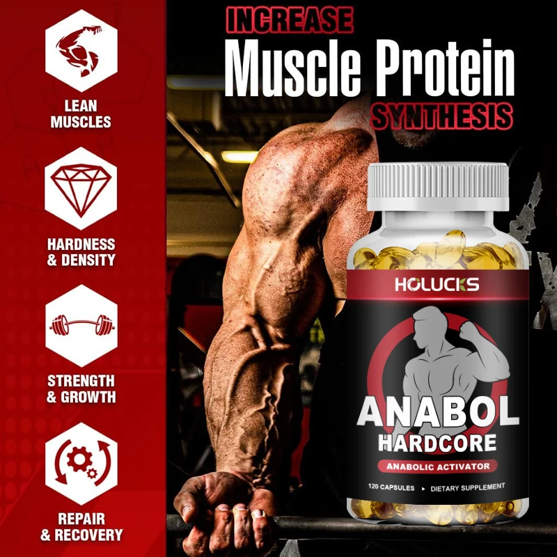 Anabol Hardcore Supplement, Promote Muscle Protein Synthesis, Increase Muscle Growth,Recovery & Strength, Immune Energy Boost